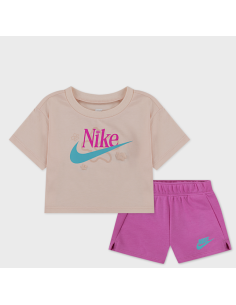 Completo Bambina Nike Wild Flower - Rosa
