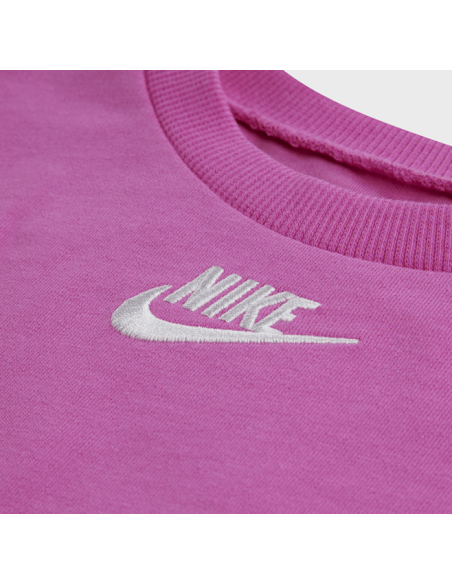 Conjunto Nike French Terry para niña - Fucsia
