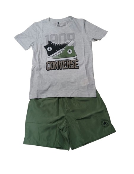 Converse Retro Remix Boys Outfit - Grey/Green