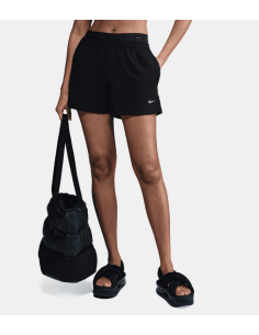 Pantalones cortos Nike Chill Terry para mujer - Negro