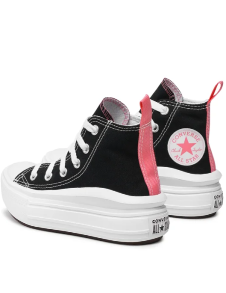 Chaussures Converse Chuck Taylor All Star Move à plateforme pour fille - Noir