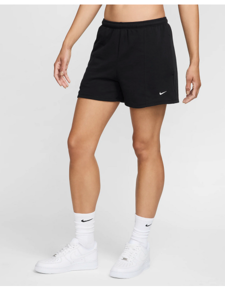 Nike French Terry Damen Shorts - Schwarz