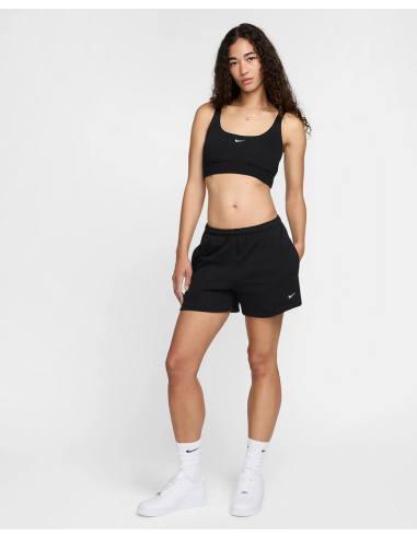 Nike French Terry Damen Shorts - Schwarz