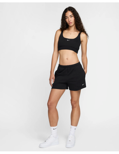 Nike French Terry Damen Shorts - Schwarz