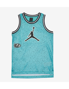 Canotta Ragazzo Basket Jordan Play Off Speckle - Celeste