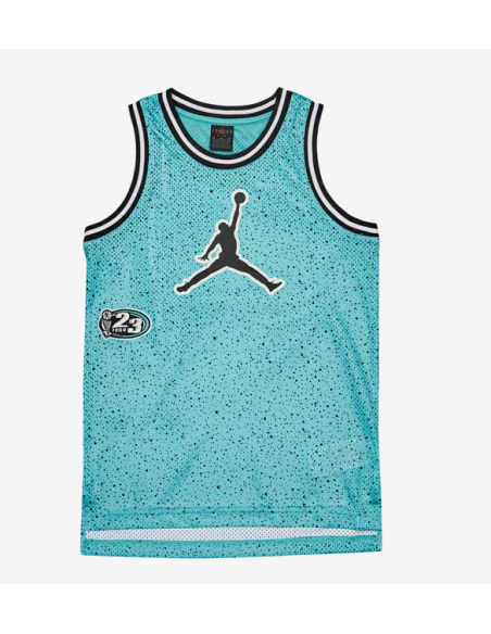 Canotta Ragazzo Basket Jordan Play Off Speckle - Celeste