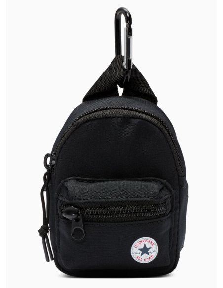 Converse Mini Go 2 Pouch Backpack Keychain - Black