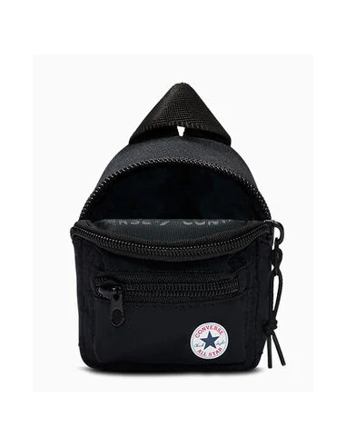Converse Mini Go 2 Pouch Backpack Keychain - Black