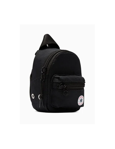 Converse Mini Go 2 Pouch Backpack Keychain - Black