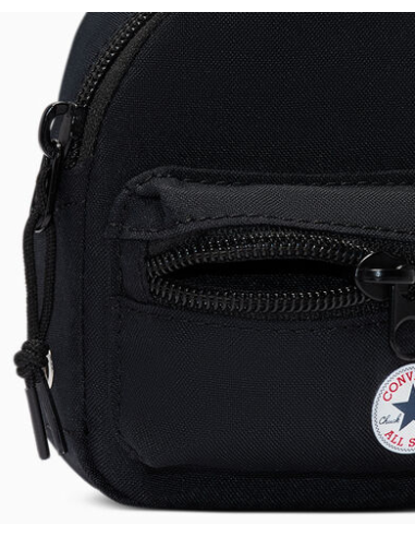 Converse Mini Go 2 Pouch Backpack Keychain - Black