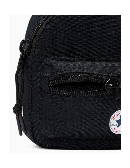Converse Mini Go 2 Pouch Backpack Keychain - Black