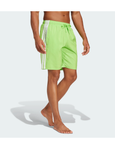Costume da bagno Uomo Adidas 3-Stripes - Verde Fluo 2
