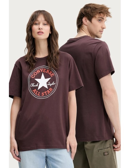 Camiseta unisex Converse Go-To All Star - Burdeos