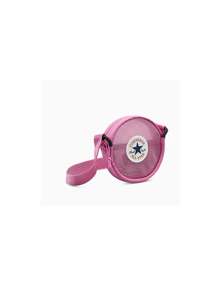 Converse Round Mesh Floating Pocket Pouch Bag - Fuchsia