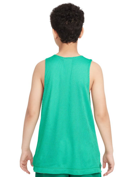 Canotta Ragazzo Nike Reversibile Dri-Fit - Verde