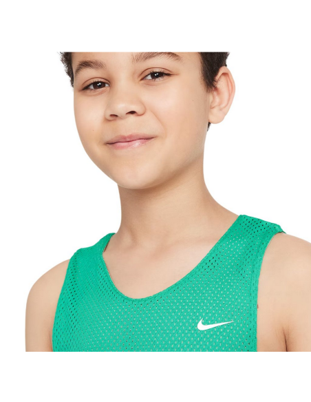 Canotta Ragazzo Nike Reversibile Dri-Fit - Verde
