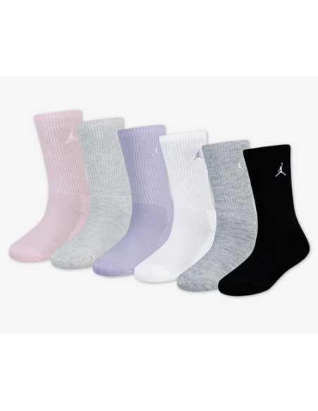 Six Pairs of Jordan Legend Crew Socks - Multicolor