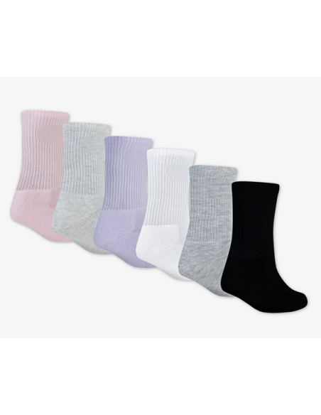Sechs Paar Jordan Legend Crew Socken – Mehrfarbig