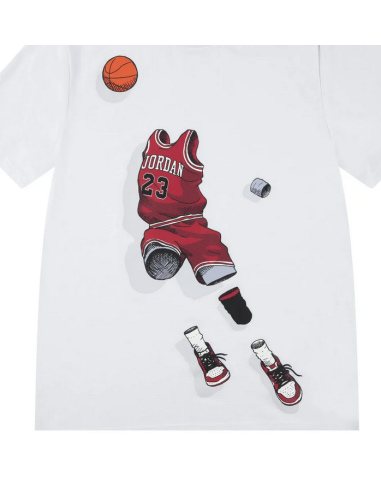 Camiseta Jordan Ghost Man Tee para niño - Blanco