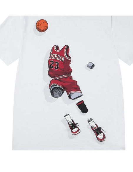 T-shirt Ragazzo Jordan Ghost Man Tee - Bianco