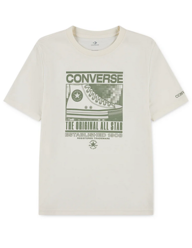 Converse Static Background Jungen T-Shirt – Beige
