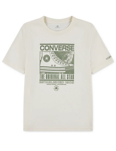 Converse Static Background Boy's T-shirt - Beige