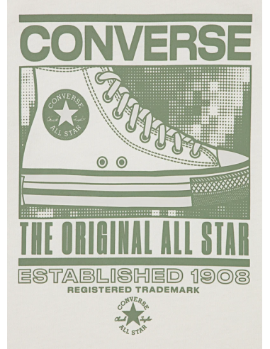 Converse Static Background Jungen T-Shirt – Beige
