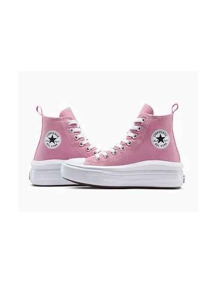 Zapatillas de plataforma Converse Chuck Taylor All Star Move para mujer, color Rosa