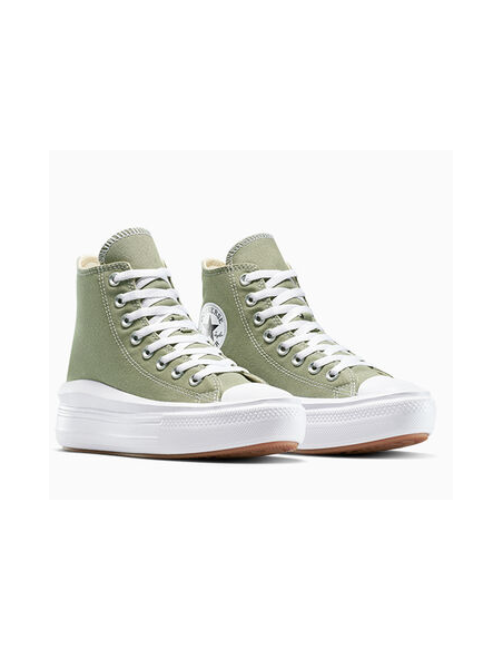 Zapatillas de plataforma Converse Chuck Taylor All Star Move para mujer, color Verde
