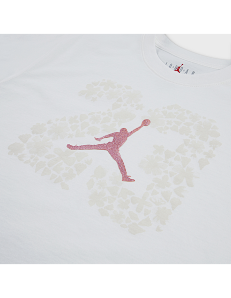 Camiseta niña Jordan 23 Floreal - Blanco