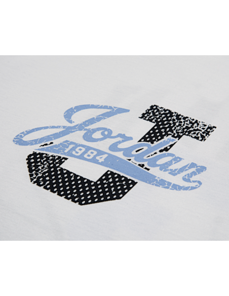 Jordan Distressed Colligiate Mädchen T-Shirt - Weiß