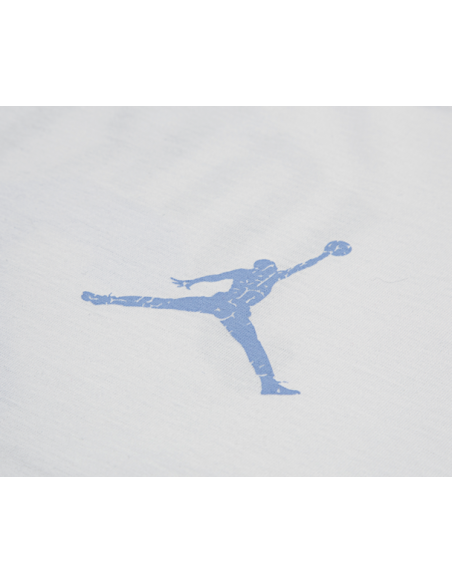 Camiseta Jordan Distressed Colligiate para niña - Blanca