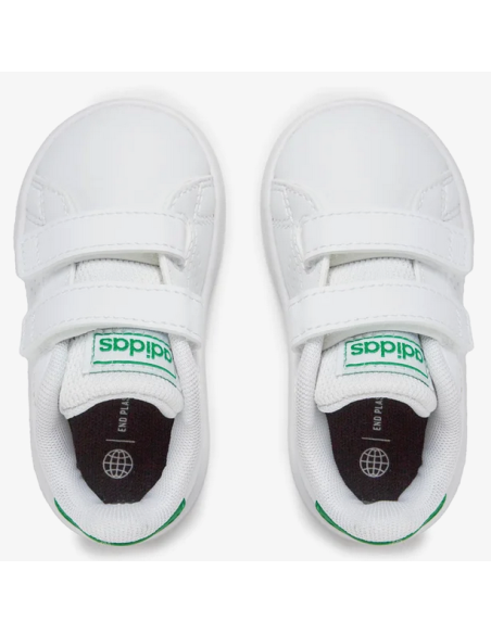 Adidas Advantage Lifestyle Court Two Klett Kinderschuhe - Weiß