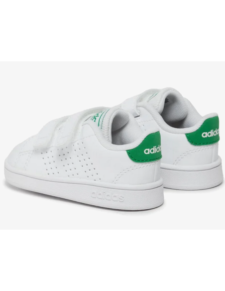 Adidas Advantage Lifestyle Court Two Hook-and-Loop Kids Shoes - White