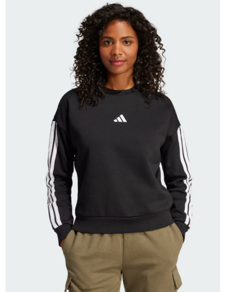 Sudadera Adidas Performance Essentials de 3 rayas para mujer - Negra