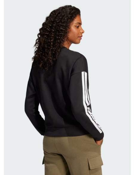 Adidas Performance Essentials 3-Stripes Fleece Women's Sweatshirt - Black