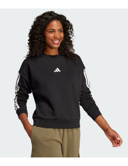 Sudadera Adidas Performance Essentials de 3 rayas para mujer - Negra