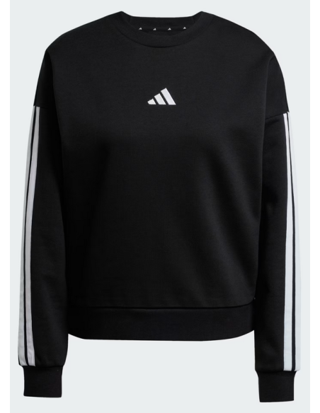 Adidas Performance Essentials 3-Stripes Fleece Women's Sweatshirt - Black