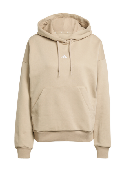 Sweat-shirt Adidas Essentials petit logo Feel Cozy pour femme - Beige