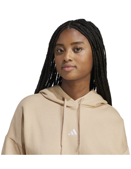 Adidas Essentials Small Logo Feel Cozy Damen Sweatshirt - Beige