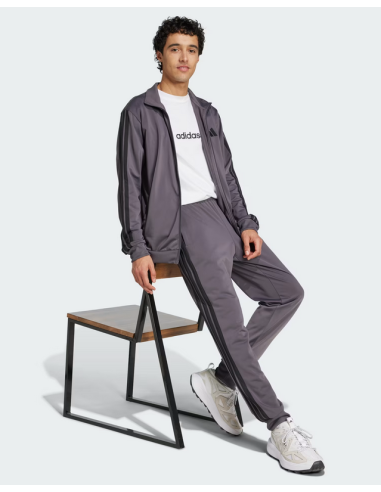 Adidas 3-Streifen Herren Trainingsanzug - Grau