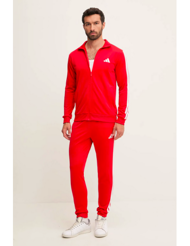 Adidas 3 Stripes Men's Tracksuit - Red