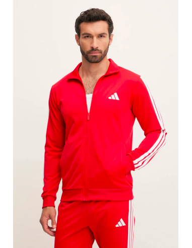 Adidas 3 Stripes Herren-Trainingsanzug – Rot