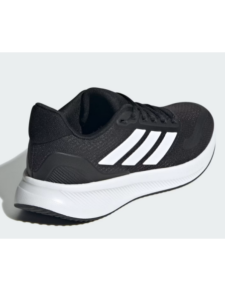 Chaussures de course Adidas Runfalcon 5 pour garçon - Noir/Blanc