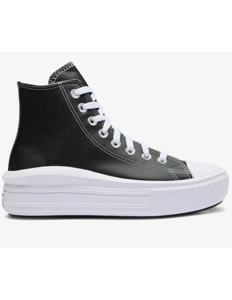 Converse Chuck Taylor All Star Move Platform Foundational Leather - Zapatillas para mujer - Negro