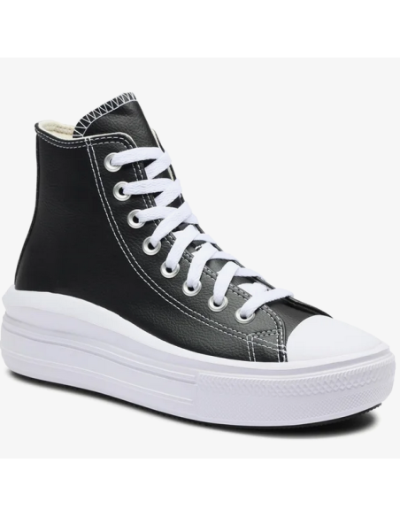 Converse Chuck Taylor All Star Move Platform Foundational Leather Women's Shoes - Black