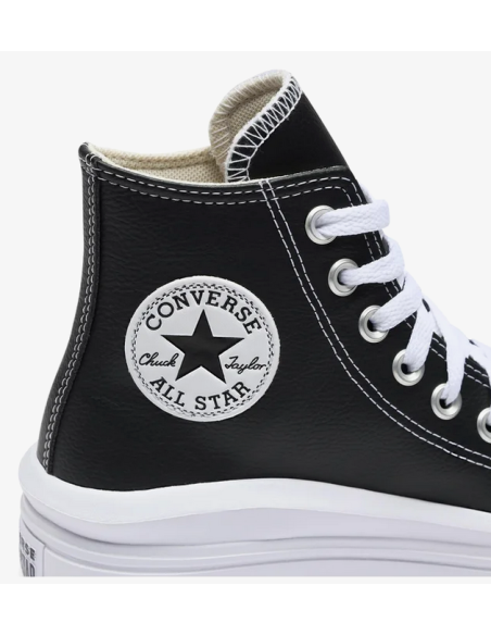 Converse Chuck Taylor All Star Move Platform Foundational Leather Women's Shoes - Black