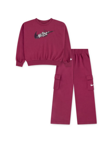 Chándal Nike Cargo French Terry para niña - Fucsia