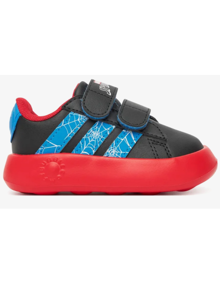Zapatillas Adidas Grand Court Spider-Man CF para niños - Negro/Rojo