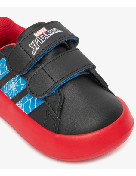 Adidas Grand Court Spider-Man CF Kinderschuhe - Schwarz/Rot